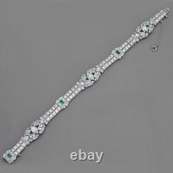 Solid 925 Sterling Silver Vintage New Wedding Bracelet Wedding Jewelry Women