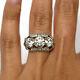 Three Stone Vintage Wedding Ring 925 Sterling Silver 4.46ct Round Cut Cz Stone