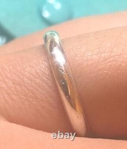 Tiffany & Co. Sterling Silver Elsa Peretti Diamond Stacking Band Ring Sz 6