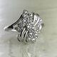 Vintage 2ct Round Cut Moissanite Solitaire Weeding Ring 14k White Gold Plated
