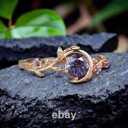 Vintage Alexandrite Ring Amethyst Twig Engagement Ring June Birthstone Jewelry