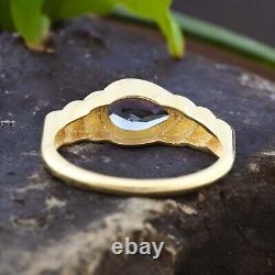 Vintage Alexandrite Wedding Ring Yellow Gold Jewelry Handmade Gift Ring for Her