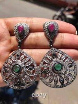 Vintage Art Deco Earrings 925 Sterling Silver Jewellery Gift Earrings For Women