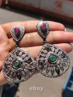 Vintage Art Deco Earrings 925 Sterling Silver Jewellery Gift Earrings For Women