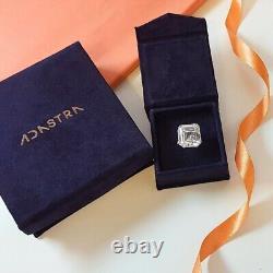 Vintage Art Deco Style CZ Ring 925 Sterling Silver Handmade High Wedding Jewelry