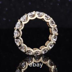 Vintage Brilliant Round Moissanite 10K Gold Bridal Ring Occasional Gift Jewelry