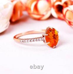 Vintage Fire Opal Engagement Ring, Unique Promise Ring, Statement Ring, Gifted