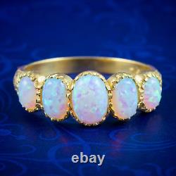 Vintage Opal Wedding Ring 14k Yellow Gold Finish, Opal Ring, Opal Jewelry