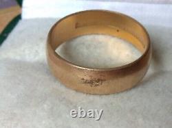 Vintage Ring Wedding gold plated R. L. B. AM Charnier nahtlos Size 12 jewelry