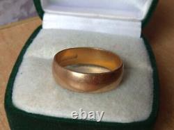 Vintage Ring Wedding gold plated R. L. B. AM Charnier nahtlos Size 12 jewelry