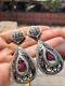 Vintage Style Art Deco Wedding Earrings 925 Sterling Silver Boho Jewellery