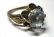 Vintage Ussr Ring Sterling Silver 875 Stone Light Blue Corundum Jewelry Women's
