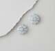 Vintage White Cz Crystal Stud Bridal Wedding Earrings In 935 Argentium Silver