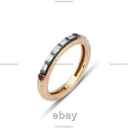 Vintage style Band Wedding Engagement Diamond Ring 14k Gold Diamond Jewelry