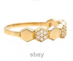 WEDDING Vintage Wedding Ring 14k Yellow Gold Natural Diamond Jewelry