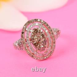 White Diamond Jewelry Gifts for Women Ring 925 Sterling Silver Size 6 Ct 0.9