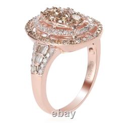 White Diamond Jewelry Gifts for Women Ring 925 Sterling Silver Size 6 Ct 0.9